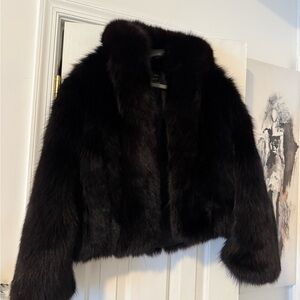 Elegant Black Fur Jacket